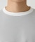 【接触冷感】細ボーダーセミワイドシルエットカットソー