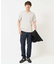 【接触冷感/UVカット/毛玉になりにくい】シルケットスムースVネックカットソー