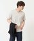 【接触冷感/UVカット/毛玉になりにくい】シルケットスムースVネックカットソー