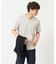 【接触冷感/UVカット/毛玉になりにくい】シルケットスムースVネックカットソー