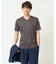 【接触冷感/UVカット/毛玉になりにくい】シルケットスムースVネックカットソー
