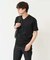 【接触冷感/UVカット/毛玉になりにくい】シルケットスムースVネックカットソー