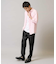 【イージーケア/接触冷感】スマートシャンブレー フルレングス スラックス（セットアップ対応/S～XL展開）