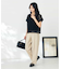 【洗える】タックワイドテーパードパンツ【WEB限定】