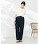 【洗える】タックワイドテーパードパンツ【WEB限定】