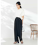 【洗える】タックワイドテーパードパンツ【WEB限定】