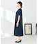 【洗える/ストレッチ】ベルト付フロントプリーツワンピース