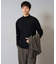 【イージーケア/毛玉になりにくい】ポンチモックネックカットソー【速乾/洗濯機で洗える】