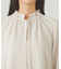 フリルネックボウタイブラウス