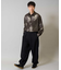 【イージーケア/シワになりにくい】ペインター柄ワイドシルエットシャツ【洗濯機で洗える/ストレッチ】