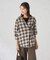 オンブレーチェックシャツ