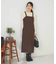 【洗える】Iラインサスペンダー付きジャンスカ