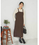 【洗える】Iラインサスペンダー付きジャンスカ