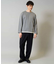 【イージーケア毛玉になりにくい】シャンブレーフェイクレイヤードカットソー【洗濯機で洗える】