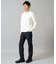 【雑誌MonoMax11月号掲載】針抜きジャカードＶネックＴシャツ【洗濯機で洗える/毛玉になりにくい】通勤/ビジネス/ジャケット〈ON/OFF SERIES〉