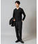 【雑誌MonoMax11月号掲載】針抜きジャカードＶネックＴシャツ【洗濯機で洗える/毛玉になりにくい】通勤/ビジネス/ジャケット〈ON/OFF SERIES〉