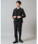 【雑誌MonoMax11月号掲載】針抜きジャカードＶネックＴシャツ【洗濯機で洗える/毛玉になりにくい】通勤/ビジネス/ジャケット〈ON/OFF SERIES〉