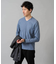 【雑誌MonoMax11月号掲載】針抜きジャカードＶネックＴシャツ【洗濯機で洗える/毛玉になりにくい】通勤/ビジネス/ジャケット〈ON/OFF SERIES〉
