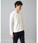 【雑誌MonoMax11月号掲載】針抜きジャカードＶネックＴシャツ【洗濯機で洗える/毛玉になりにくい】通勤/ビジネス/ジャケット〈ON/OFF SERIES〉