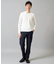 【雑誌MonoMax11月号掲載】針抜きジャカードＶネックＴシャツ【洗濯機で洗える/毛玉になりにくい】通勤/ビジネス/ジャケット〈ON/OFF SERIES〉