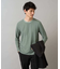 【イージーケア/毛玉になりにくい】ブロックリンクスジャカードクルーネックスマートＴシャツ【洗濯機で洗える】通勤/ビジネス/ジャケット〈ON/OFF SERIES