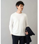 【イージーケア/毛玉になりにくい】ブロックリンクスジャカードクルーネックスマートＴシャツ【洗濯機で洗える】通勤/ビジネス/ジャケット〈ON/OFF SERIES