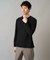 【イージーケア/毛玉になりにくい】ブロックリンクスジャカードクルーネックスマートＴシャツ【洗濯機で洗える】通勤/ビジネス/ジャケット〈ON/OFF SERIES