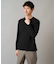 【イージーケア/毛玉になりにくい】ブロックリンクスジャカードクルーネックスマートＴシャツ【洗濯機で洗える】通勤/ビジネス/ジャケット〈ON/OFF SERIES