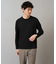 【イージーケア/毛玉になりにくい】ブロックリンクスジャカードクルーネックスマートＴシャツ【洗濯機で洗える】通勤/ビジネス/ジャケット〈ON/OFF SERIES