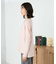 ラメVネックチュニックニット
