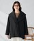 ショールカラー中綿コート