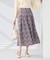 【洗える】ツイードプリントフレアスカート