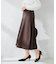 【洗える/イージーケア/ストレッチ】パウダーツイルフレアスカート