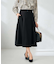 【洗える/イージーケア/ストレッチ】パウダーツイルフレアスカート