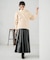 【洗える】レザープリーツスカート