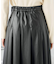 【洗える】レザープリーツスカート