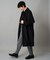 ワイドシルエットステンカラーコート