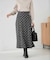 箔ドットフレアスカート