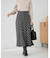 箔ドットフレアスカート