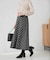 箔ドットフレアスカート