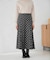 箔ドットフレアスカート