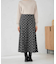 箔ドットフレアスカート