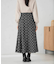 箔ドットフレアスカート