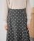 箔ドットフレアスカート