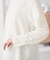 ノーカラーカフスブラウス