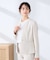 【洗える/UVカット】リネンライクストレッチキーネックジャケット