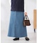 Aラインデニムスカート