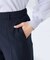 【洗える/UVカット】リネンライクストレッチテーパードパンツ