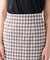 【洗濯機で洗える】ギンガムチェック柄ナロースカート