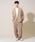 【イージーケア/洗濯機で洗える/毛玉になりにくい/ストレッチ】メッシュストレッチダブルブレストジャケット